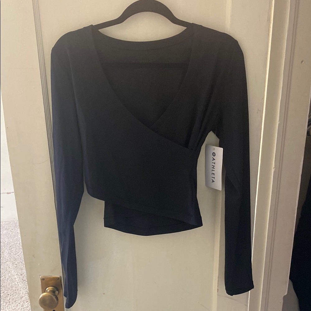 Athleta wrap shirt